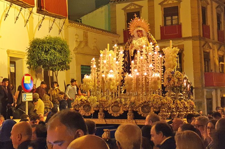 Procesión de la Virgen de la Guía en 2019.