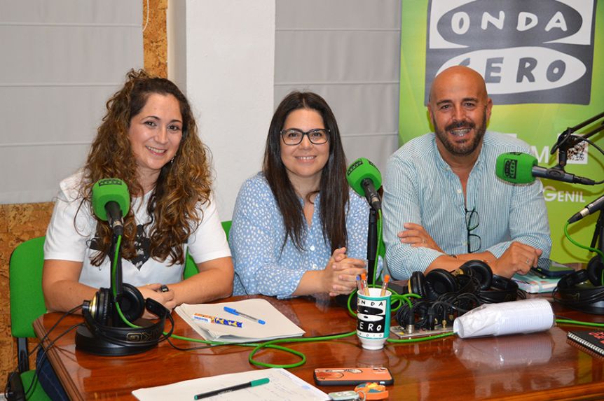 María del Mar de la Torre, Esther Cabezas y Andrés Barbero.