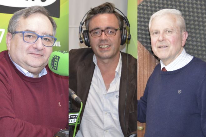 Javier Reina, Víctor Reina y Juan Ortega.