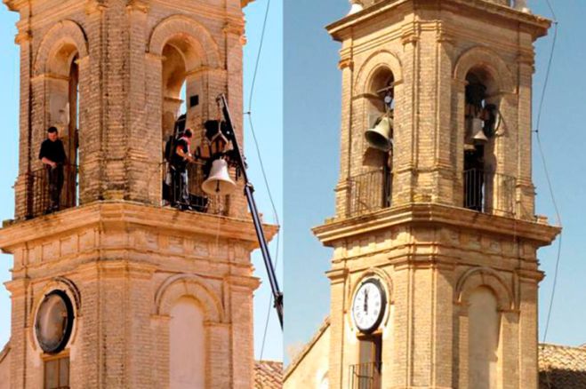 Un momento de la reparación.
