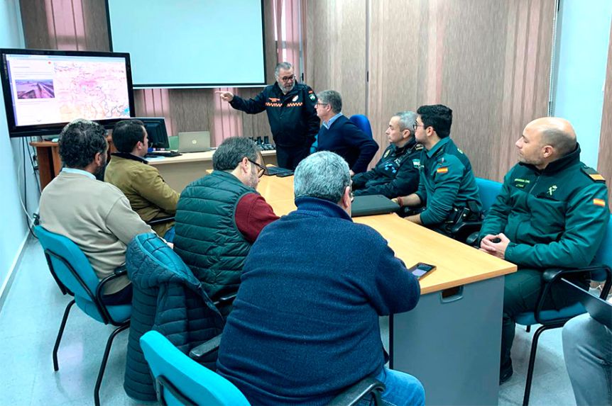 Reunión del comité esta mañana.
