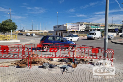 Una nueva rotonda regulará el tráfico en el cruce de la portada de la Feria